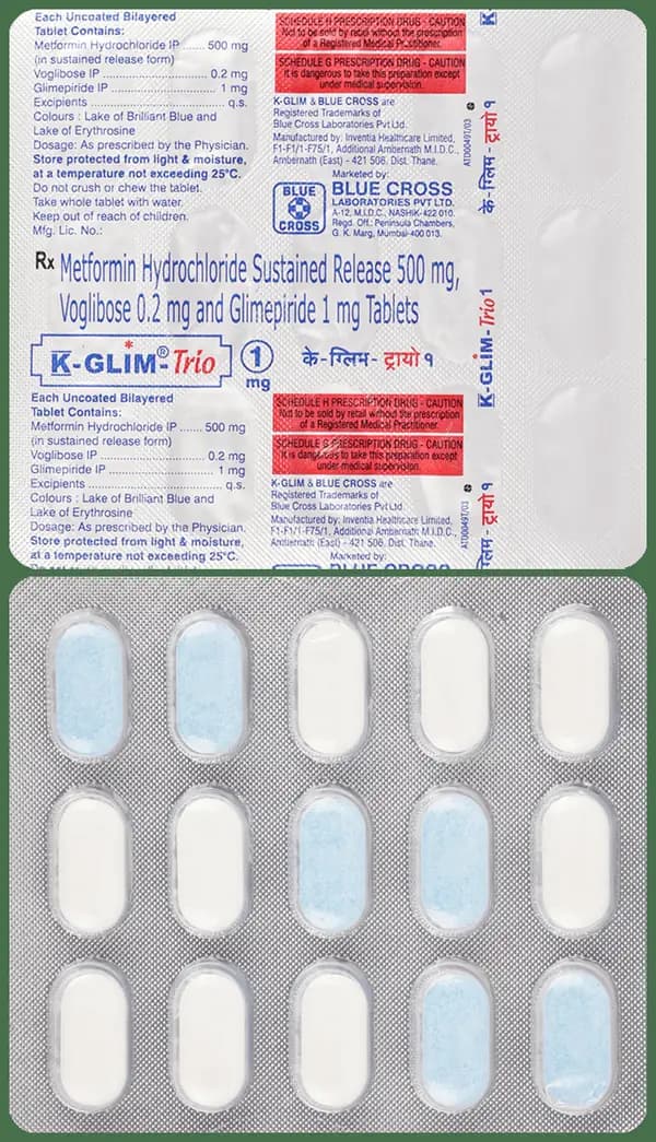K-Glim-Trio 1mg Tablet SR