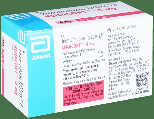 Kenacort 4mg Tablet thumbnail 3