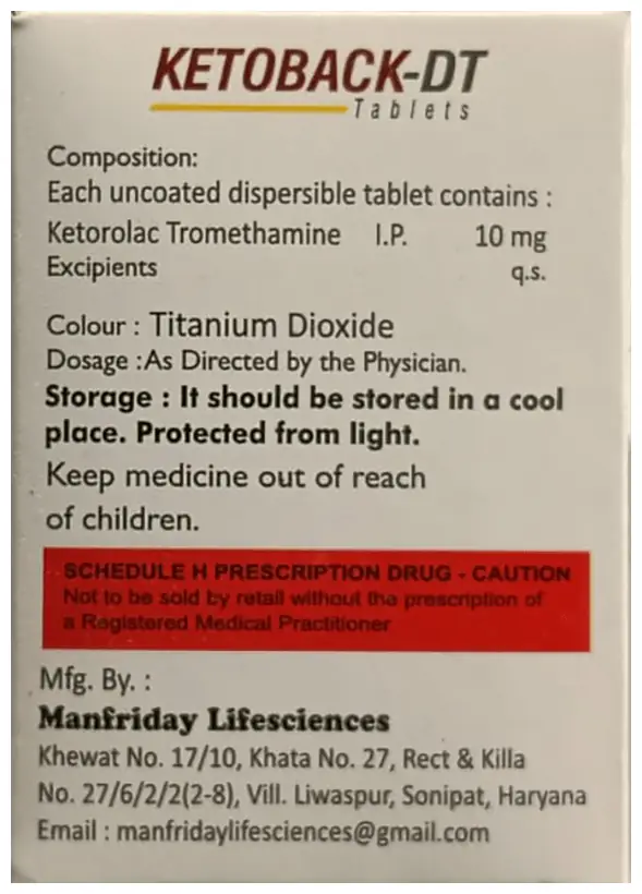 Ketoback-DT Tablet