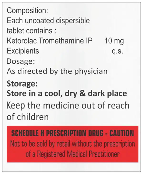 Ketoflip 10mg Tablet DT
