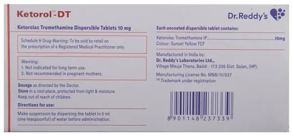Ketorol-DT Tablet thumbnail 4