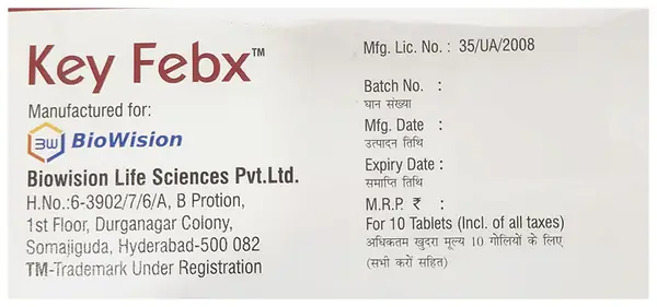 Key Febx Tablet