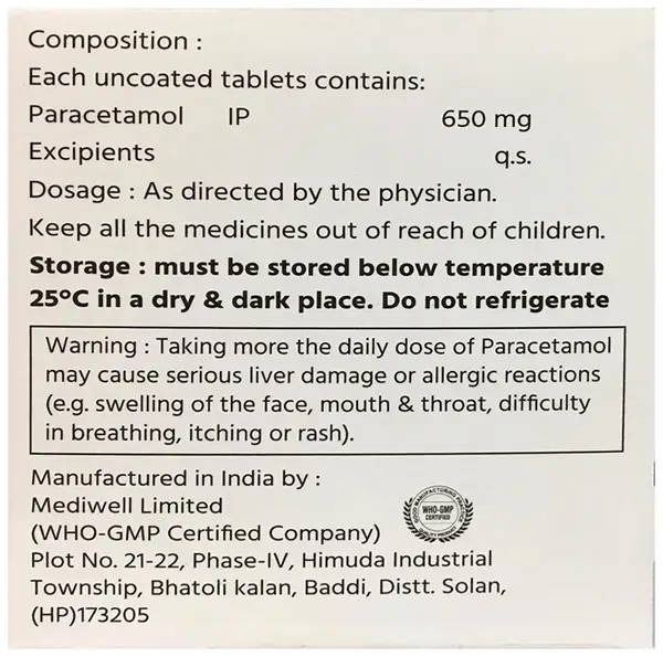 Kickmol 650 Tablet
