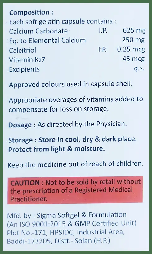 Kijsta K2 Softgel Capsule thumbnail 2