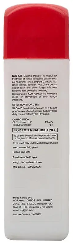 Klo-Aid Dusting Powder