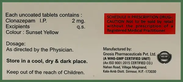 Klowin 2mg Tablet