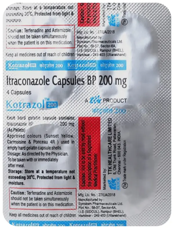 Kotrazol 200mg Capsule thumbnail 4