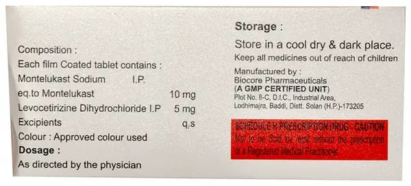 Krisflu M 5mg/10mg Tablet