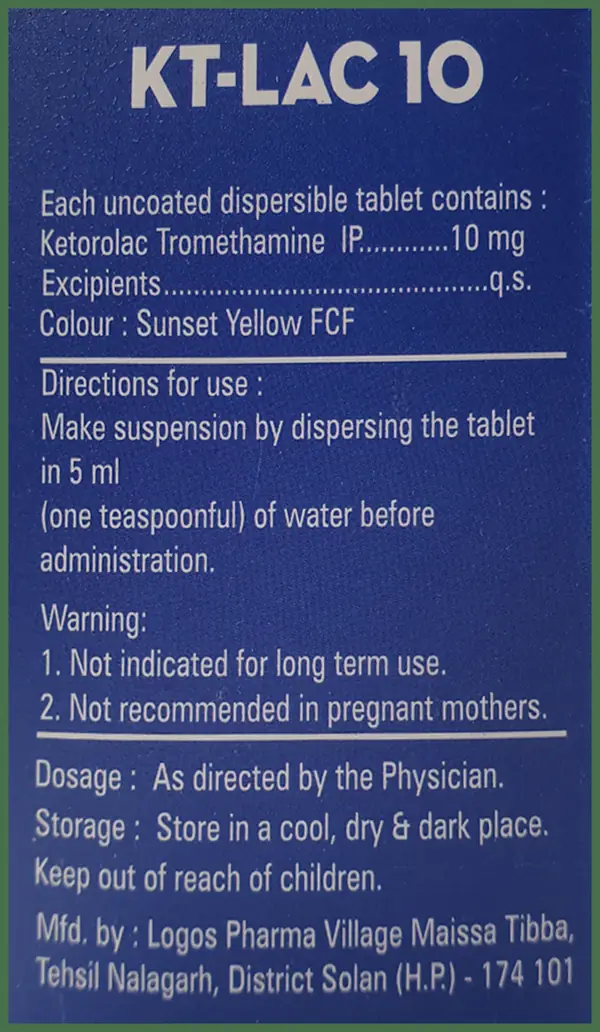 KT-Lac 10 Tablet DT thumbnail 3