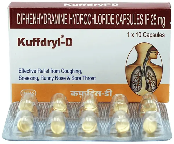 Kuffdryl D 25mg Capsule