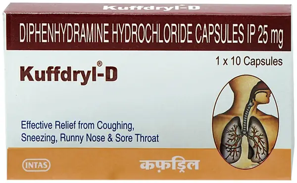 Kuffdryl D 25mg Capsule thumbnail 2