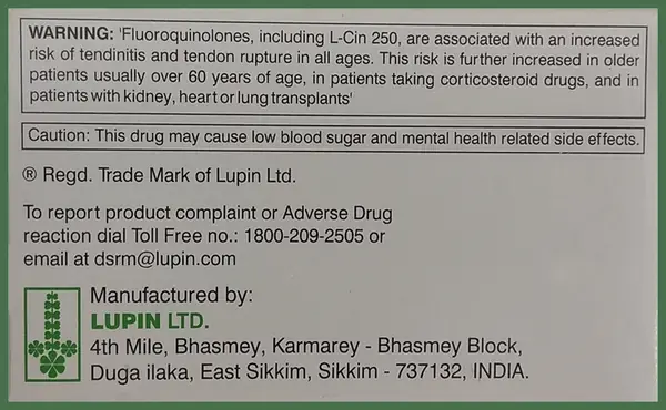 L-Cin 250 Tablet