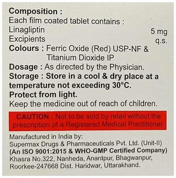 L Tin 5mg Tablet