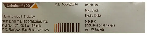Labebet 100mg Tablet thumbnail 2