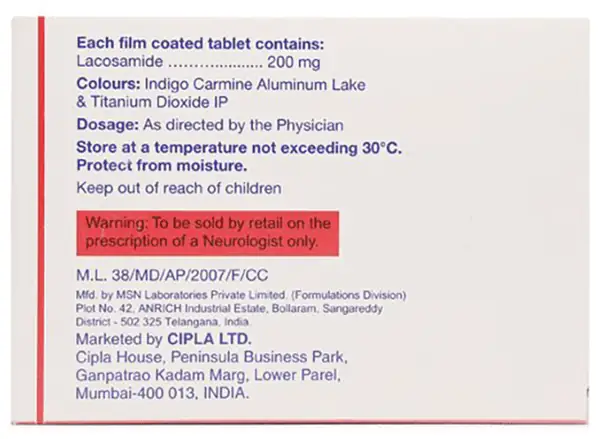 Lacopsy 200 Tablet thumbnail 4