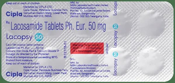 Lacopsy 50mg Tablet thumbnail 4