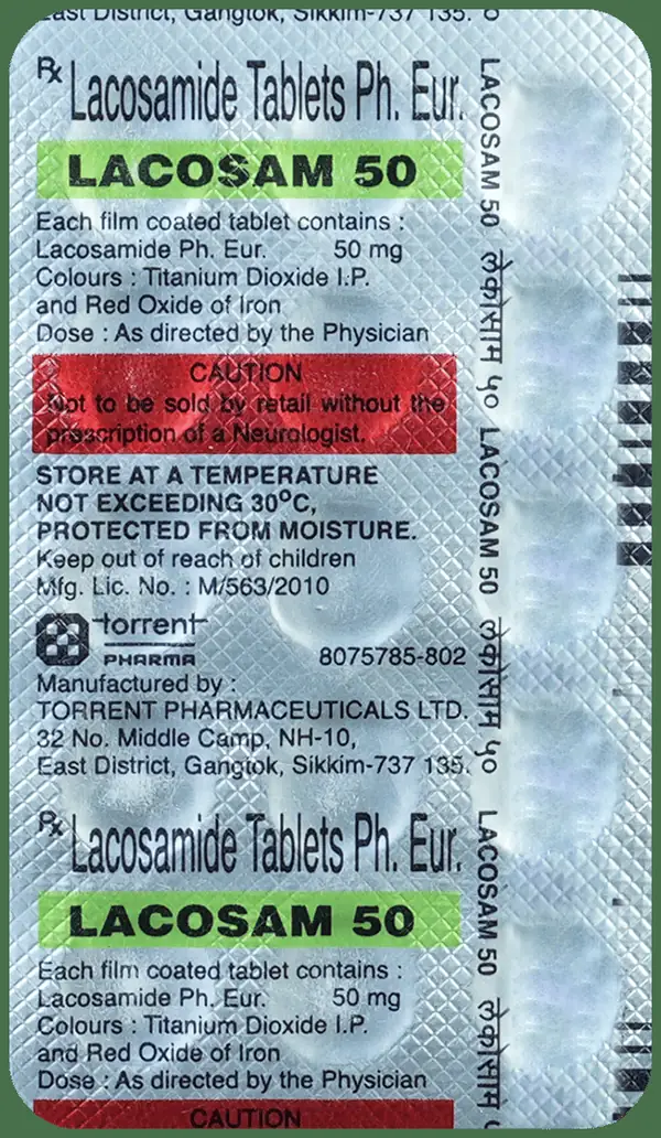 Lacosam 50 Tablet thumbnail 5