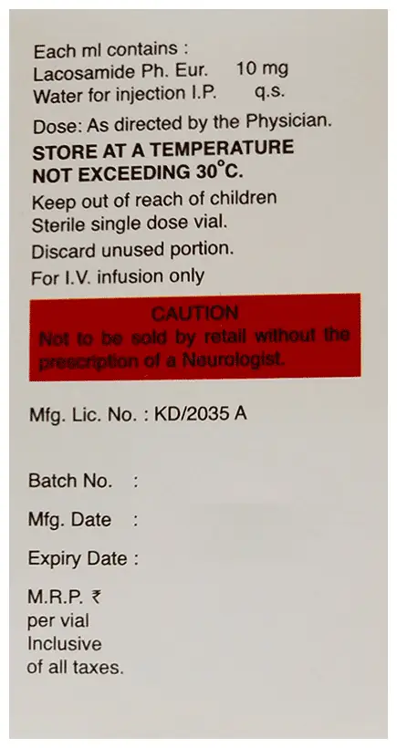 Lacosam Injection thumbnail 3
