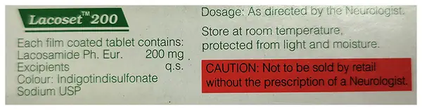 Lacoset 200 Tablet thumbnail 2