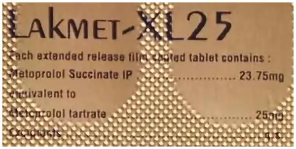 Lakmet 25mg Tablet XL