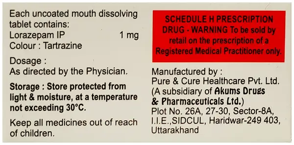 Lanxtra 1mg Tablet MD