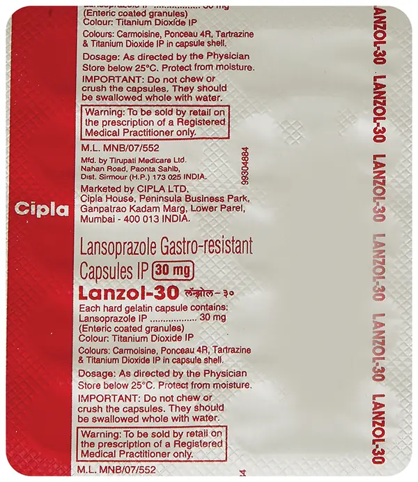 Lanzol 30 Capsule thumbnail 4