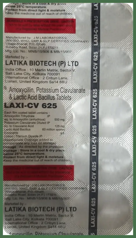Laxi-CV 625 Tablet