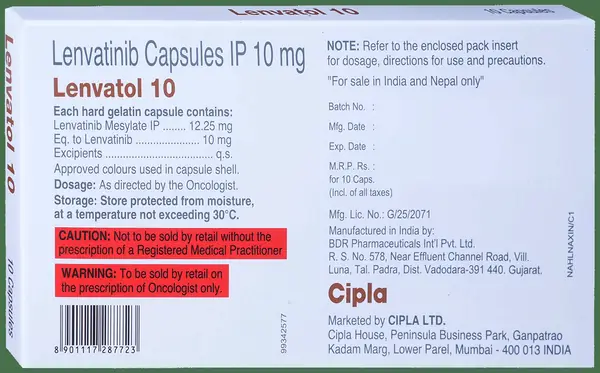 Lenvatol 10mg Capsule thumbnail 4