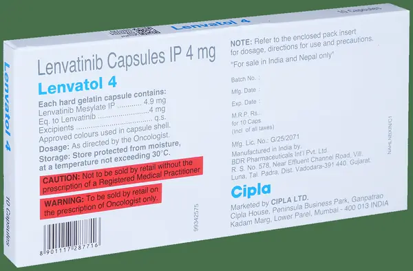 Lenvatol 4mg Capsule thumbnail 3