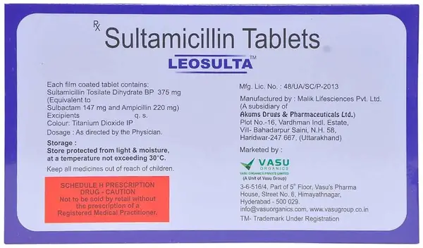 Leosulta 375mg Tablet