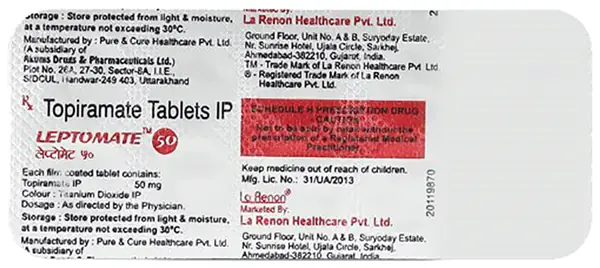 Leptomate 50 Tablet