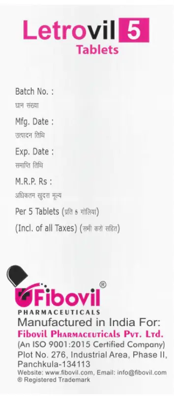 Letrovil 5 Tablet thumbnail 2