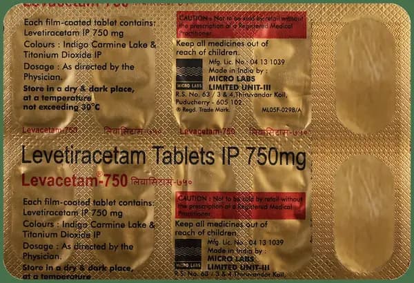 Levacetam 750mg Tablet