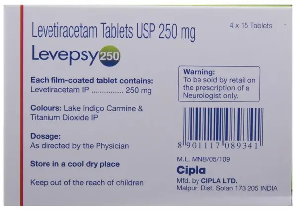 Levepsy 250 Tablet thumbnail 3