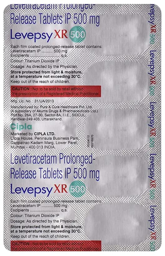 Levepsy XR 500 Tablet