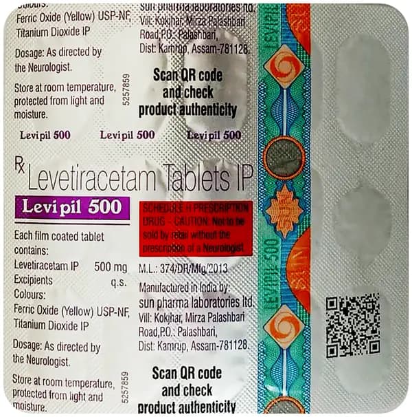 Levipil 500 Tablet thumbnail 3