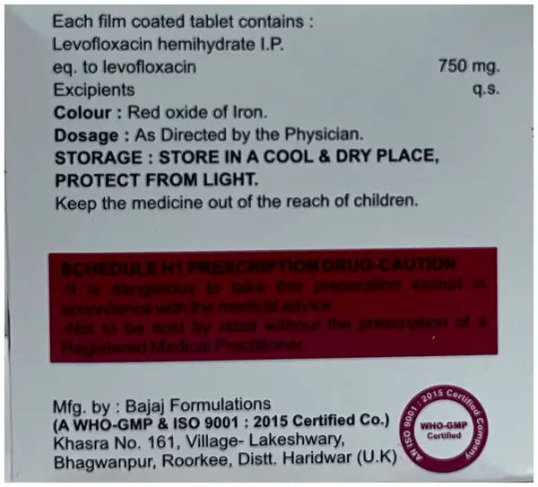 Levocare 750 Tablet