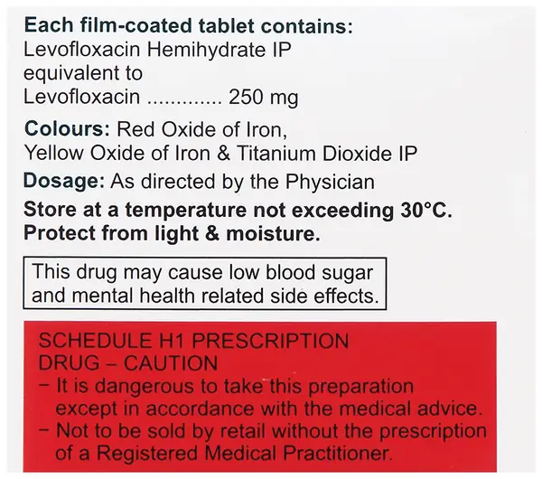 Levoquin 250mg Tablet