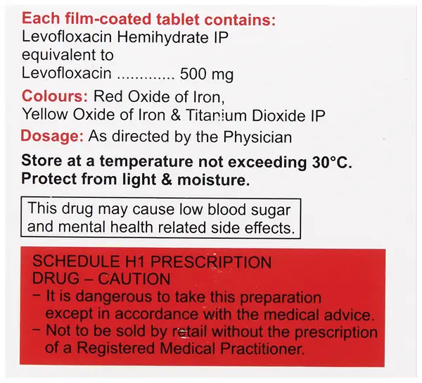 Levoquin 500mg Tablet thumbnail 5