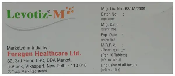 Levotiz-M Tablet thumbnail 2