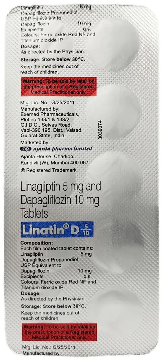 Linatin D 10mg/5mg Tablet thumbnail 5