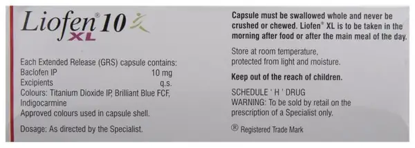 Liofen XL 10 Capsule thumbnail 2