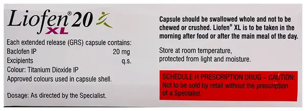Liofen XL 20 Capsule thumbnail 3