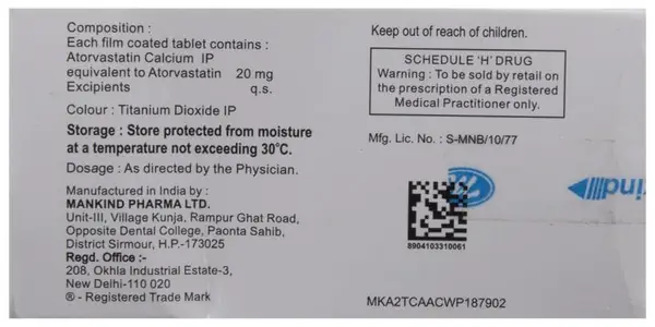 Lipikind 20 Tablet thumbnail 3