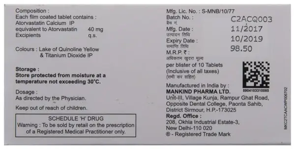 Lipikind 40 Tablet
