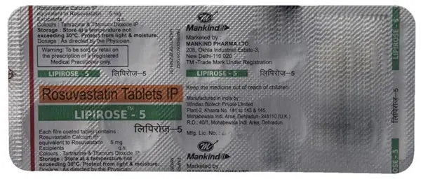 Lipirose 5 Tablet