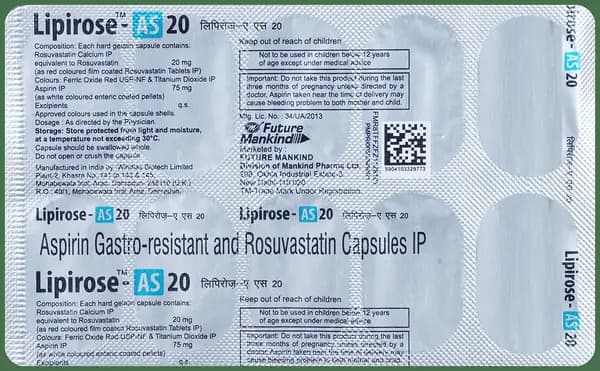 Lipirose-AS 20 Capsule