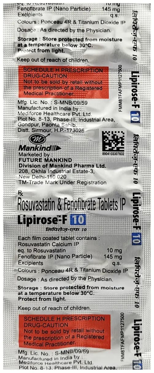 Lipirose-F 10 Tablet