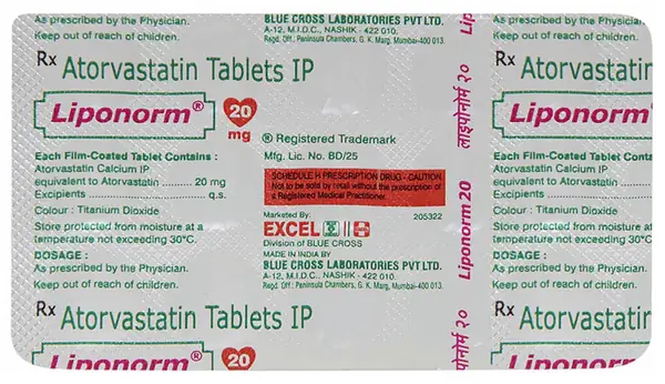 Liponorm 20mg Tablet