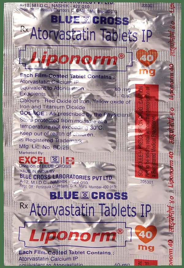 Liponorm 40mg Tablet